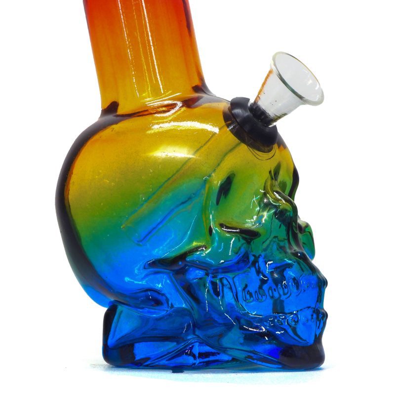 Multicolor Skull Bong Close Up